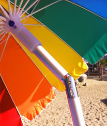 8 foot wide canopy beach umbrella