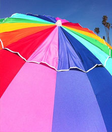 8 foot wide canopy beach umbrella